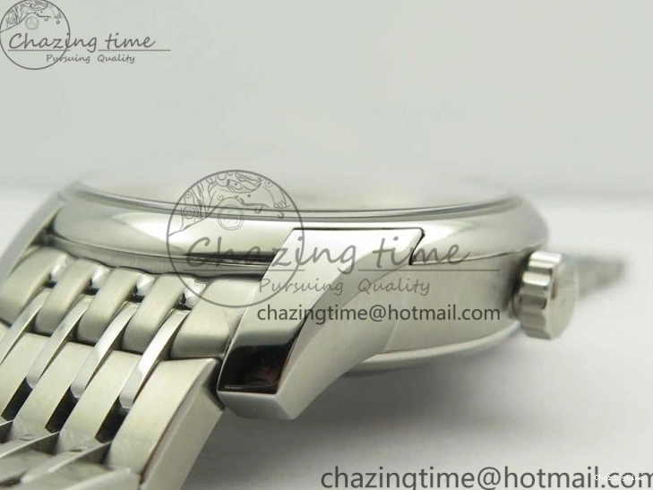 0315 De Ville Hour Vision 41mm SS VSF 1:1 Best Edition White Dial on SS Bracelet A8500 Super Clone Casual 7946